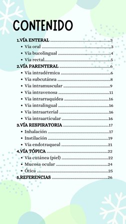 CONTENIDO
Vía oral ...................................................................3
Vía bucolingual .....................