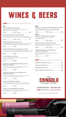 Chingolo Deli Restaurant Menu 05 23 | PDF
