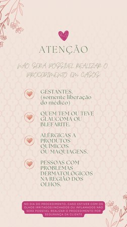 NÃO SERÁ POSSÍVEL REALIZAR O 
PROCEDIMENTO EM CASOS::
ATENÇÃO
GESTANTES.
(somente liberação
do médico)
QUEM TEM OU TEVE  
GLA