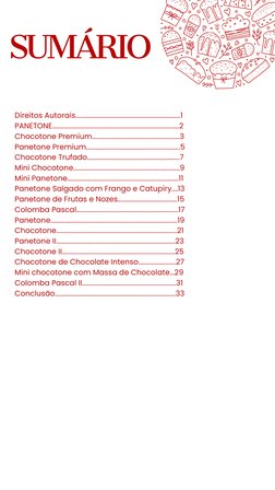 SUMÁRIO
Direitos Autorais...................................................................1
PANETONE.......................
