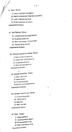 Sacks Sentence Completion Test Manual | PDF | Attitude (Psychology ...