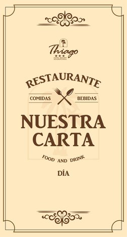 NUESTRA
CARTA
COMIDAS
BEBIDAS
DÍA

