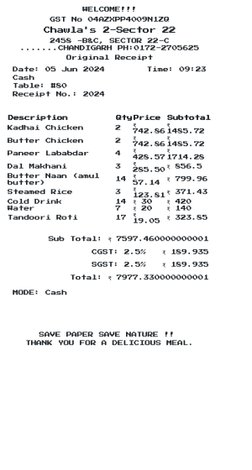 WELCOME!!!
GST No 04AZXPP4009N1ZQ
Chawla's 2-Sector 22
2458 -B&C, SECTOR 22-C
.......CHANDIGARH PH:0172-2705625
Original Rece