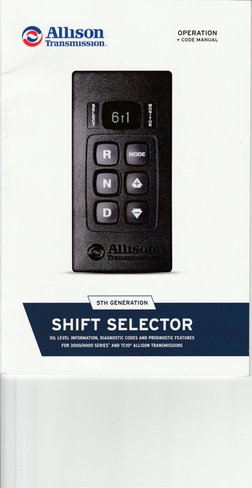 Allisontransmission 5th Generation Shift Selector Operation and Code ...