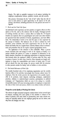 Quality of Working Life Walton 1973 | PDF | Politics | Social Science