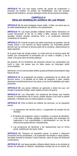 ARTICULO  15. Los  que  hayan  sufrido  las  penas  de  suspensión  o 
privación  de  empleo,  no  podrán  ser  rehabilitados