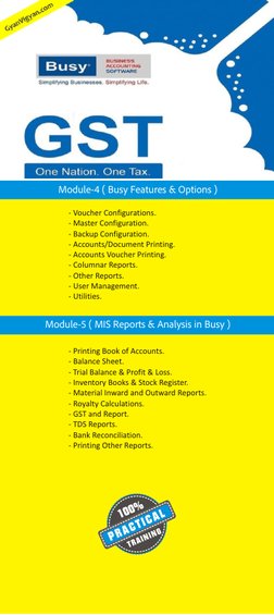 Busy Accounting Software Training Guide | PDF