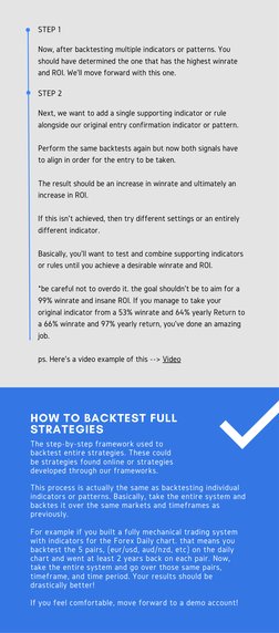STEP 2
Next, we want to add a single supporting indicator or rule
alongside our original entry confirmation indicator or patt