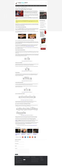 Guitar String Bending Techniques Lesson PDF | PDF | Guitars | String ...