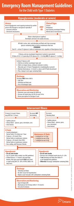 Emergency Room Management Guidelines
for the Child with Type 1 Diabetes
History
Recent hypoglycemic event requiring treatment