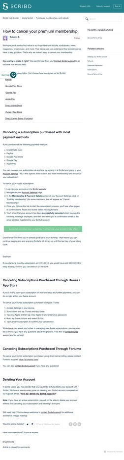 How to Cancel Scribd Subscription | PDF | Scribd | World Wide Web